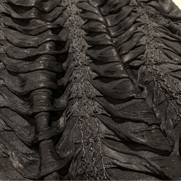 R&M Richards Black Ribbon Formal Jacket with Sequin Embellishments - Picture 13 of 15